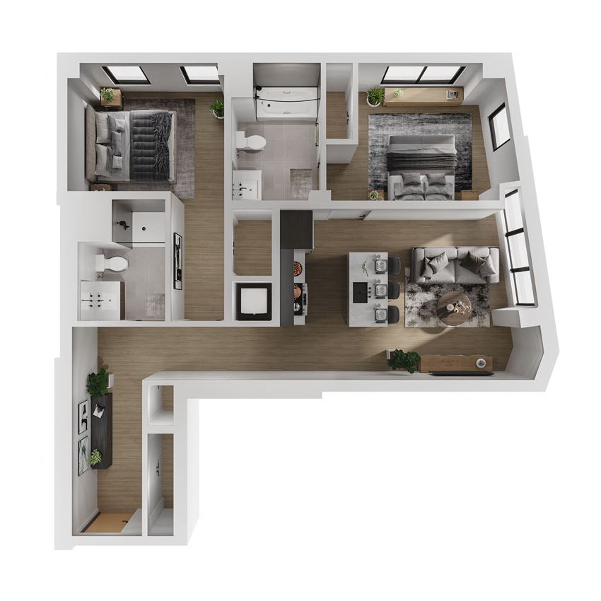 2 Bedroom 2 Bathroom D